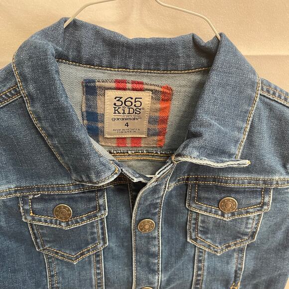 Kids Snap Denim Jean Jacket 365 Kids from Garanimals Size 4 - Picture 5 of 6